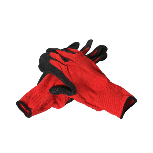 Work glove in black-red